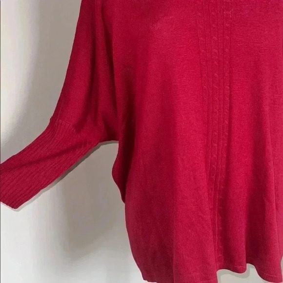Jeanne Pierre Red Cashmere Infused Sweater​​ - Picture 4 of 11